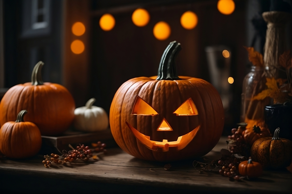 Halloween jack-o-lantern